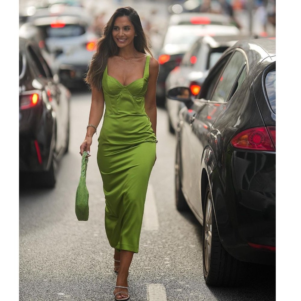 Zara Green Midi Dress